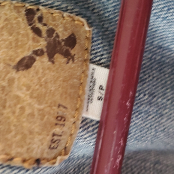 American Eagle Outfitters Denim Jean Jacket Small 100% Cotton - Picture 3 of 6